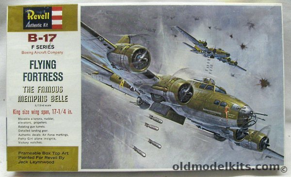 Revell 1/72 B-17F Flying Fortress Memphis Belle, H201 plastic model kit